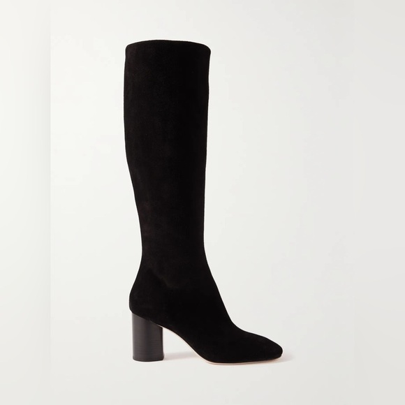 Aeyde Suede Black Knee-High Boots Size 36 - Picture 4 of 5